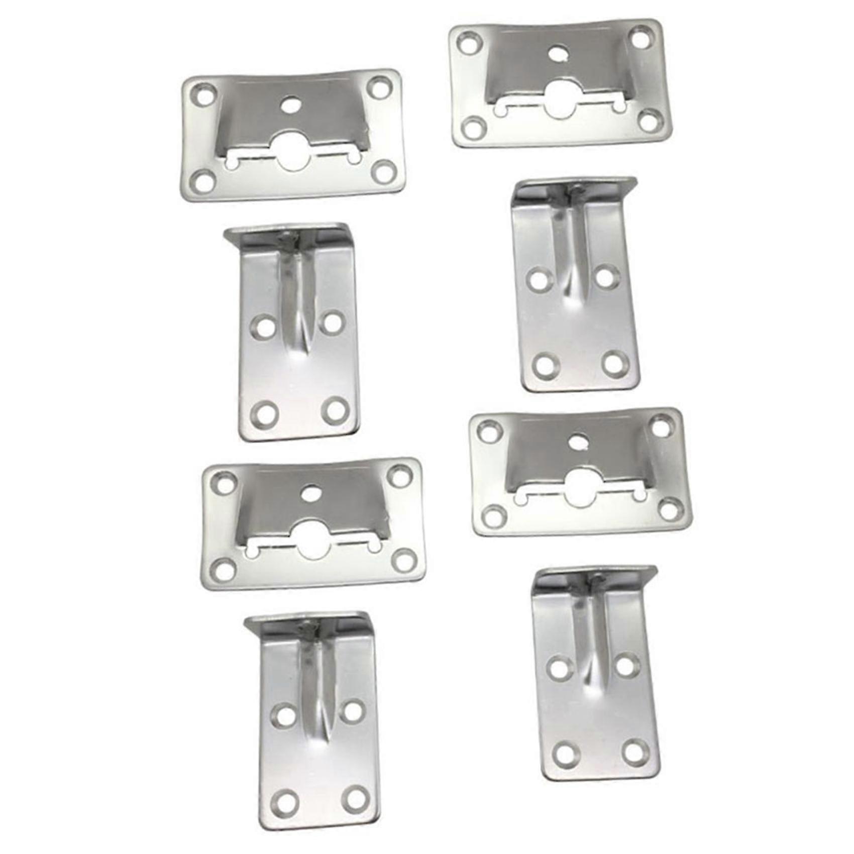 4 Set Marine Grade Stainless Steel Table Bracket Set Removable Multiple Usage For House Boat Marine