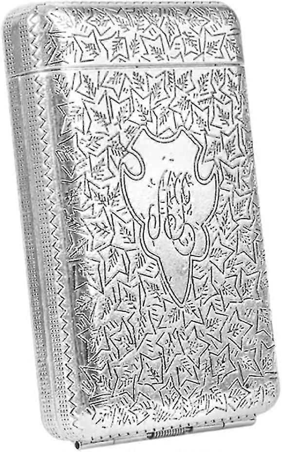 Metal Cigarette Case Holds 14