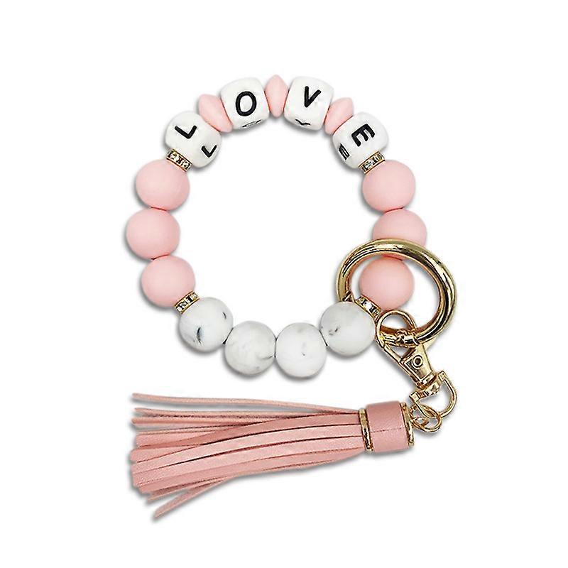 Silicone Key Ring Bracelets Wristlet Keychain