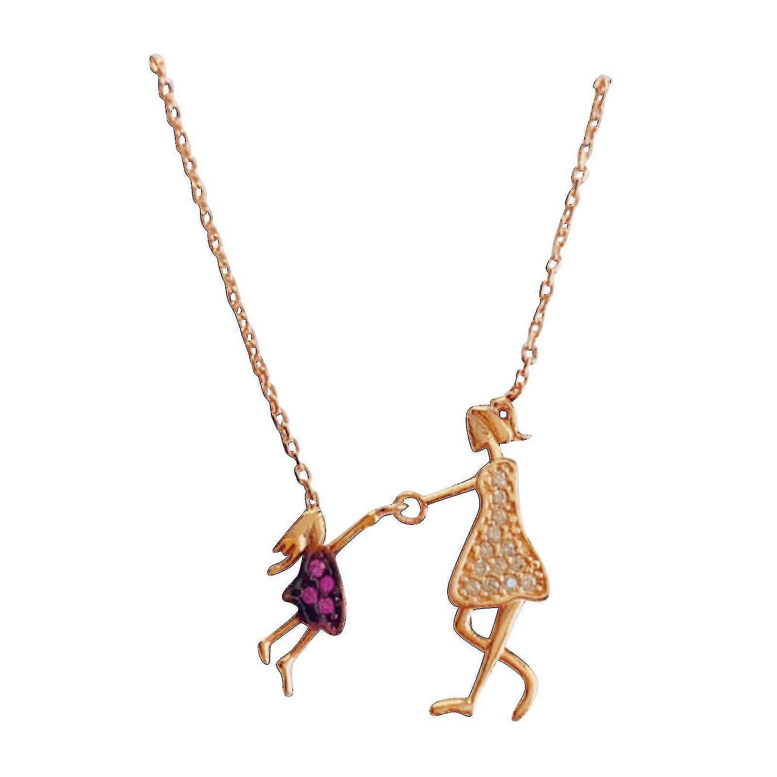 Das beste Muttertagsgeschenk von der Tochter an die Mutter Mutter und Tochter Halskette