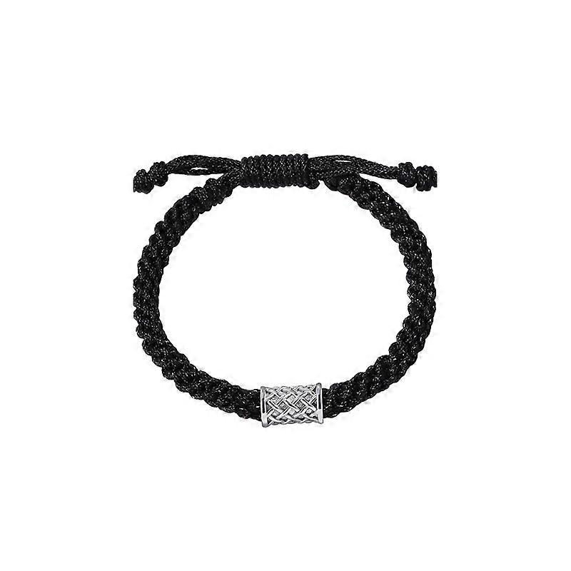 Couple's woven bracelet, vintage X pattern, adjustable