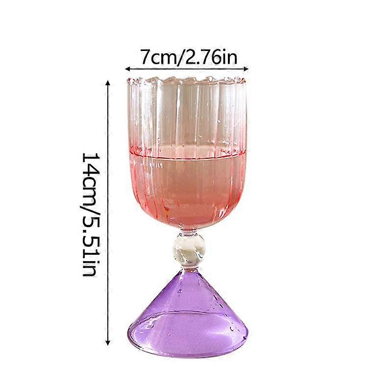 Irregular Wine Glass Water Sensing Cup Gradient Champagne Glass Cup