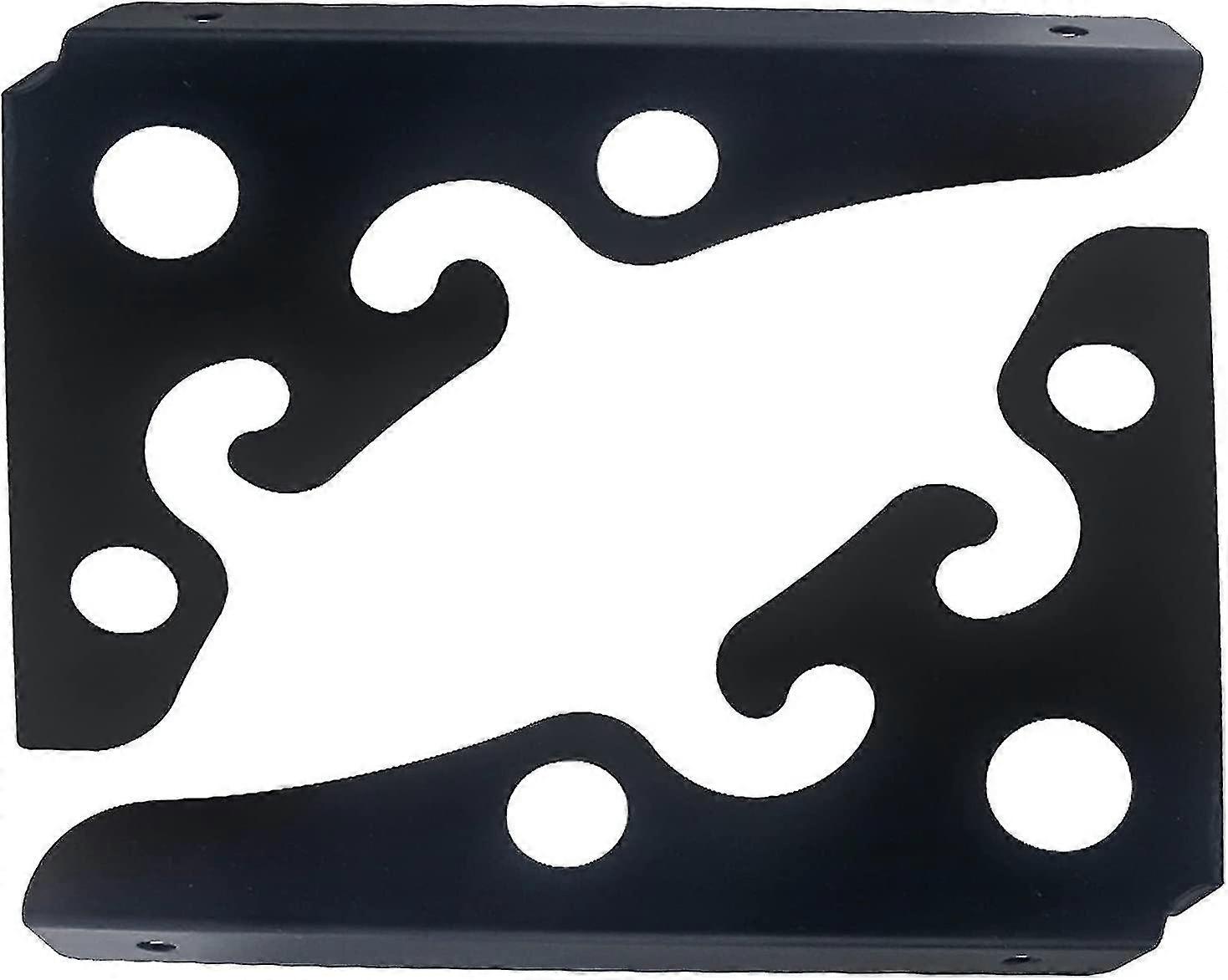 2 Pcs Black Shelf Bracket Wall Shelf Bracket(size:15x15cm/5.9x5.9in)