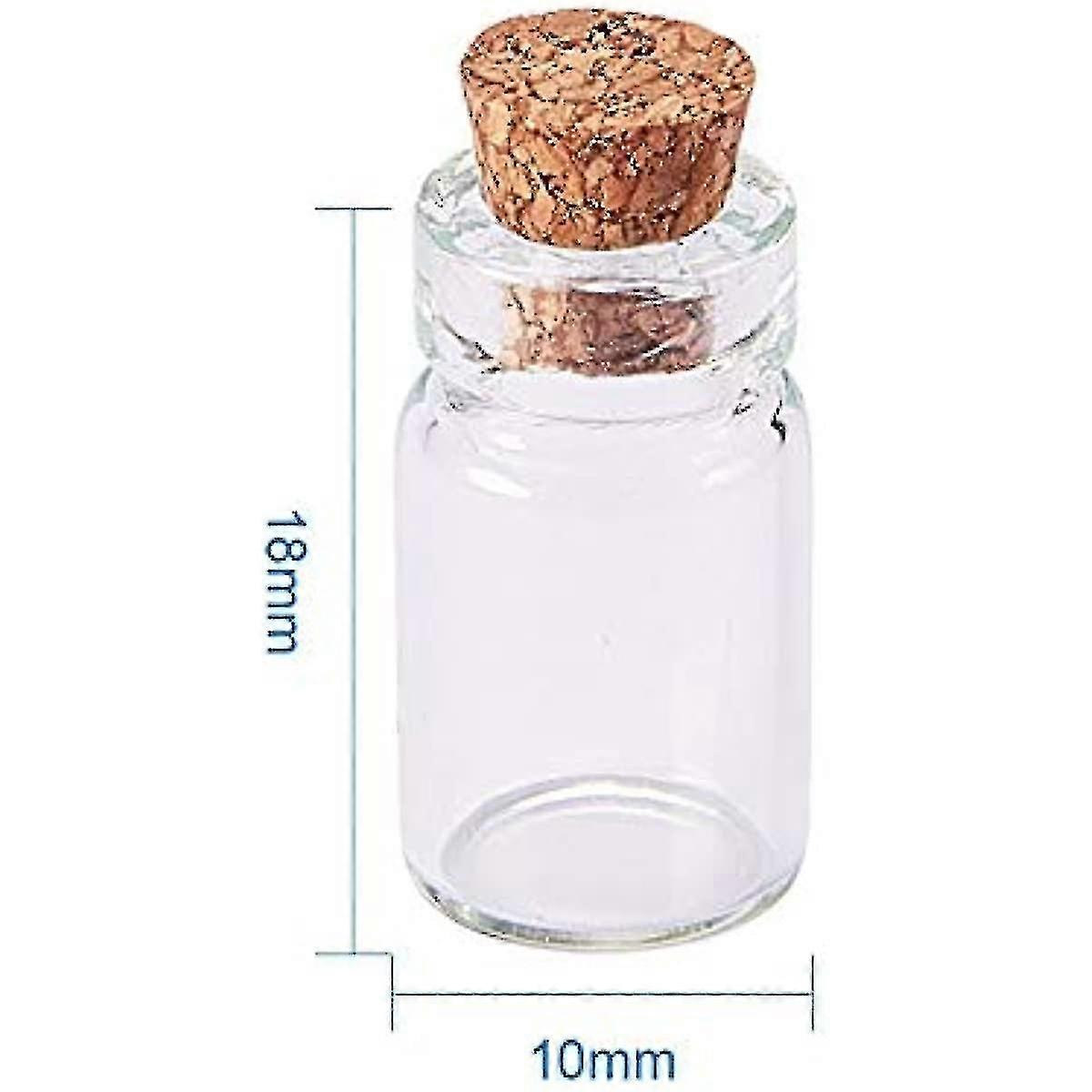 PH PandaHall Kit 20 Bottigliette Dei Desideri In Vetro Con 100g Di Pietre Naturali - Cristalli Misti Per Gioielli E Decorazione