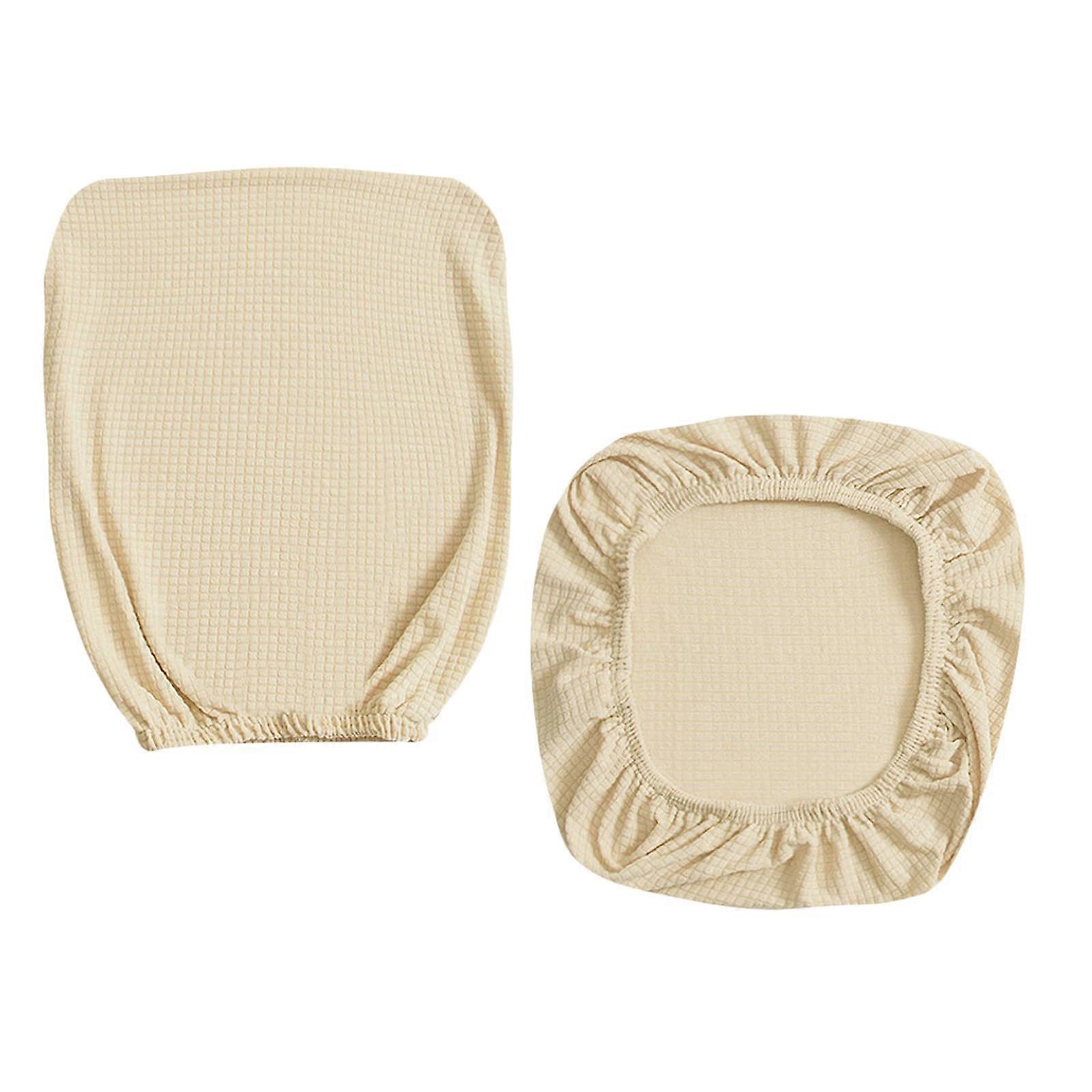 Office Computer Chair Stretchable Rotating Chair Seat Covers Beige