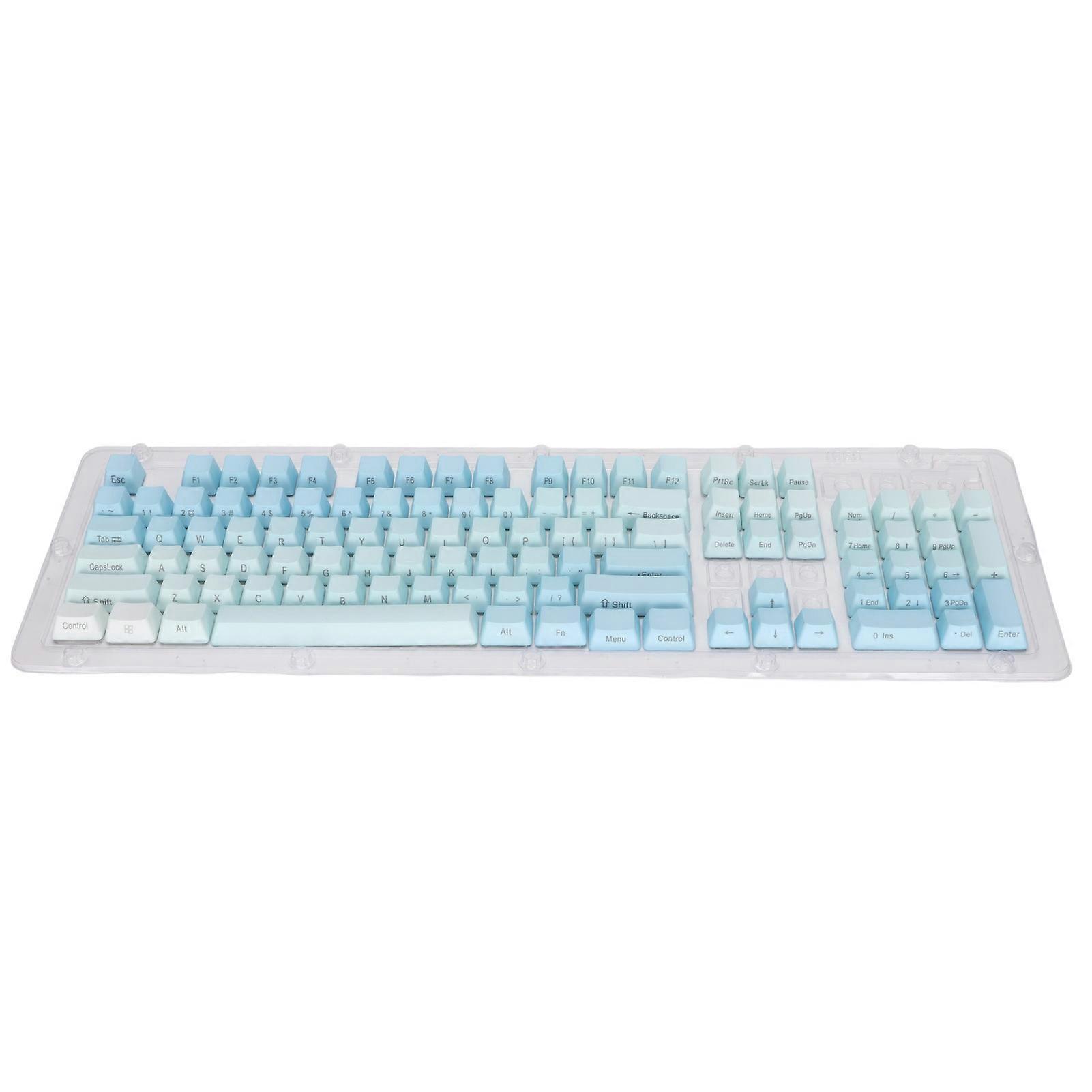 104PCS Key Caps Dyeing Process Opaque Side Engraving Matte PBT Keycaps for 61/87/104 Keys Mechanical Keyboard