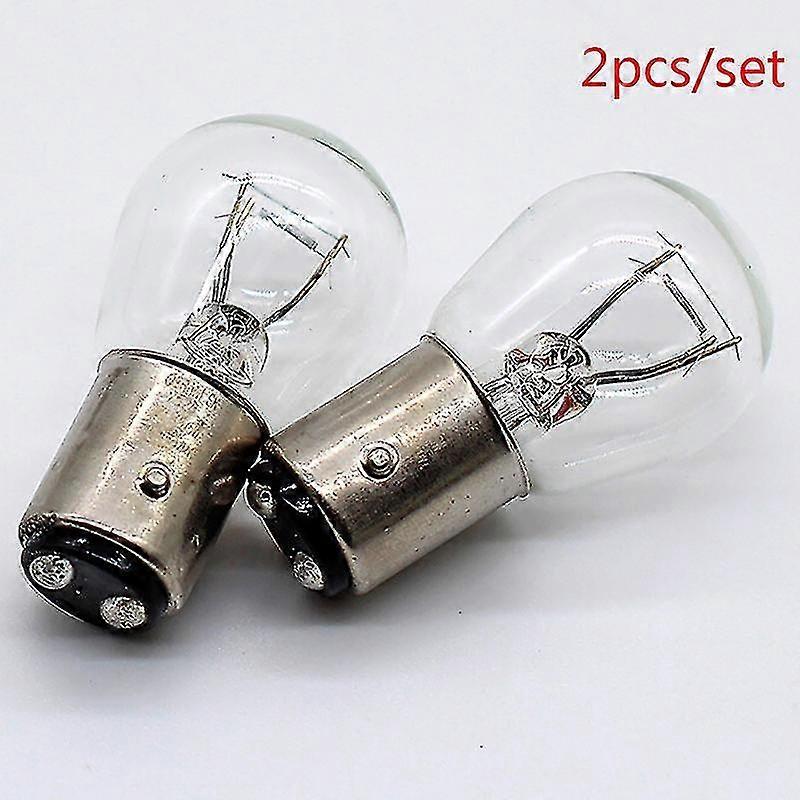 2pcs/set 1157 Bay15d 21/5w Car Reverse Backup Stop Brake Tail Light Bulb Yellow