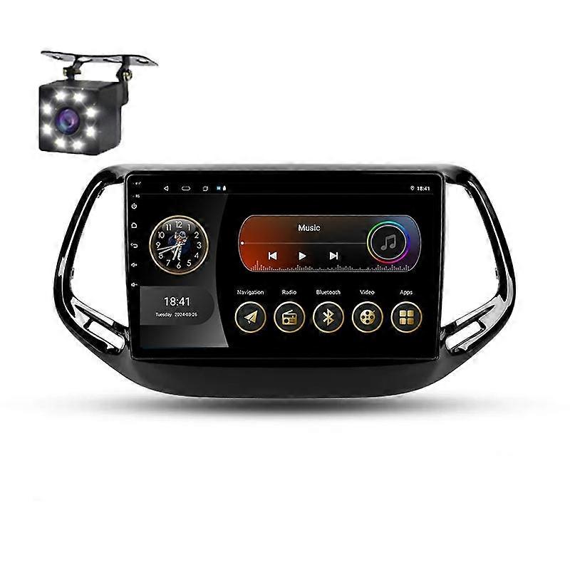 Car Radio For Jeep Compass 2 MP 2016 - 2018 Multimedia Video Player Carplay Navigation GPS