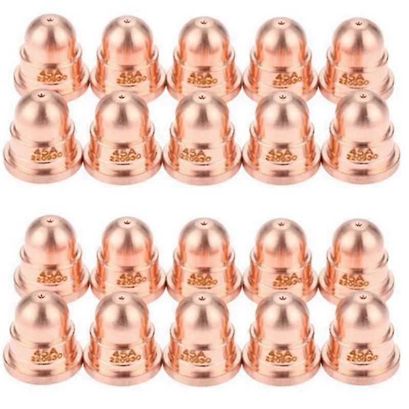 20 Pcs 45A Nozzle 220930 Nozzle for Plasma Cutting Torch Consumables Fine Cut Processes Welding & Soldering Supplies