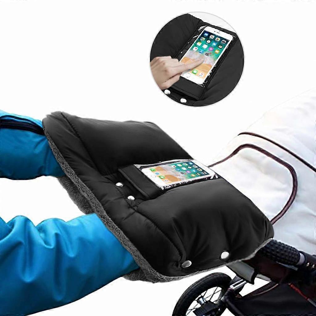 Stroller hand warmer,hand muff for stroller fleece lining,gloves stroller