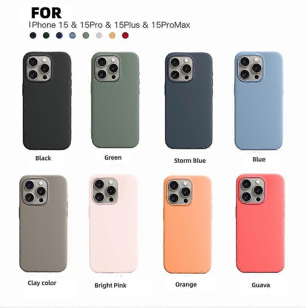 Silicone Case With Magsafe For Iphone15/15pro/15pro Max /15plus