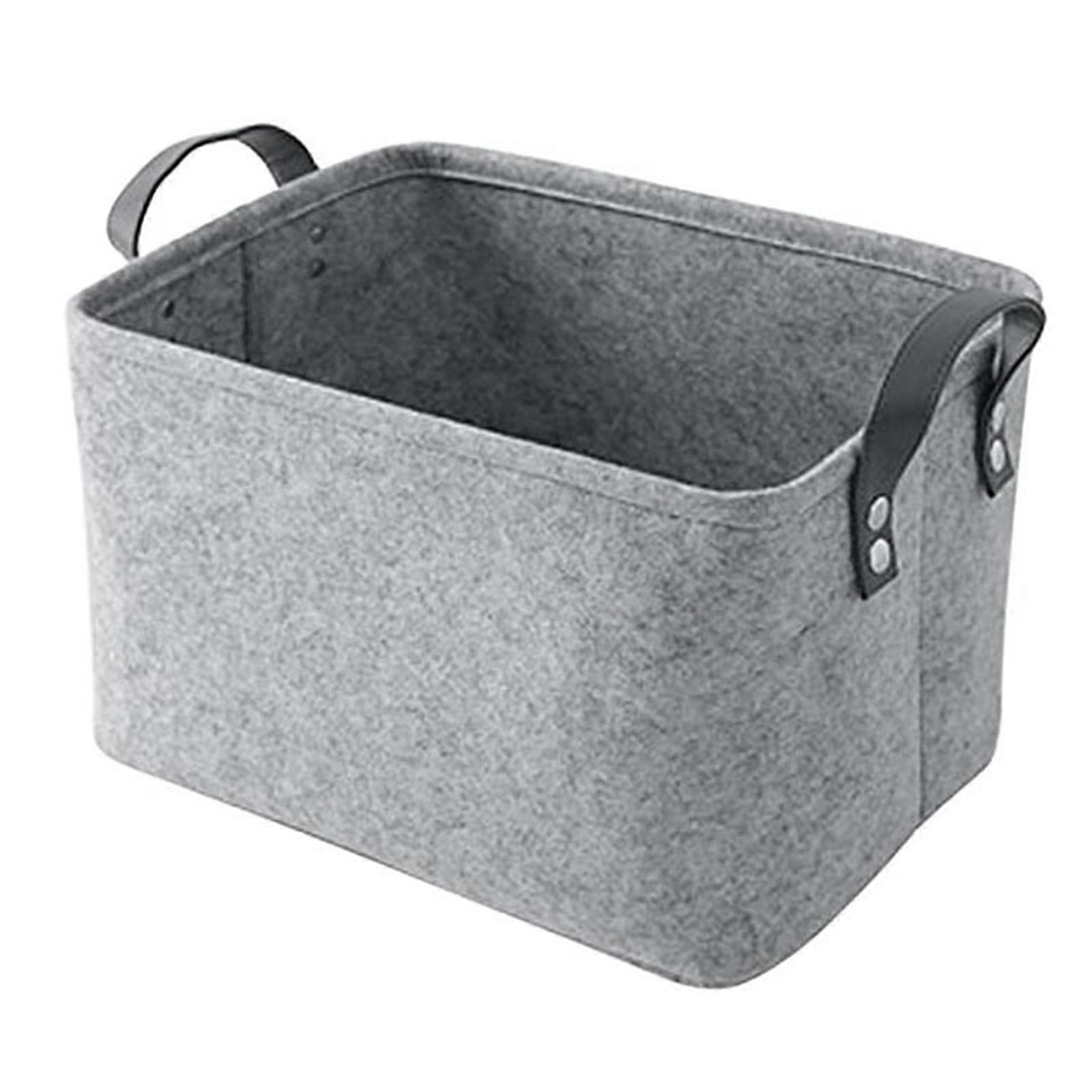 Folding Toy Storage Basket With Cotton Cord Handle