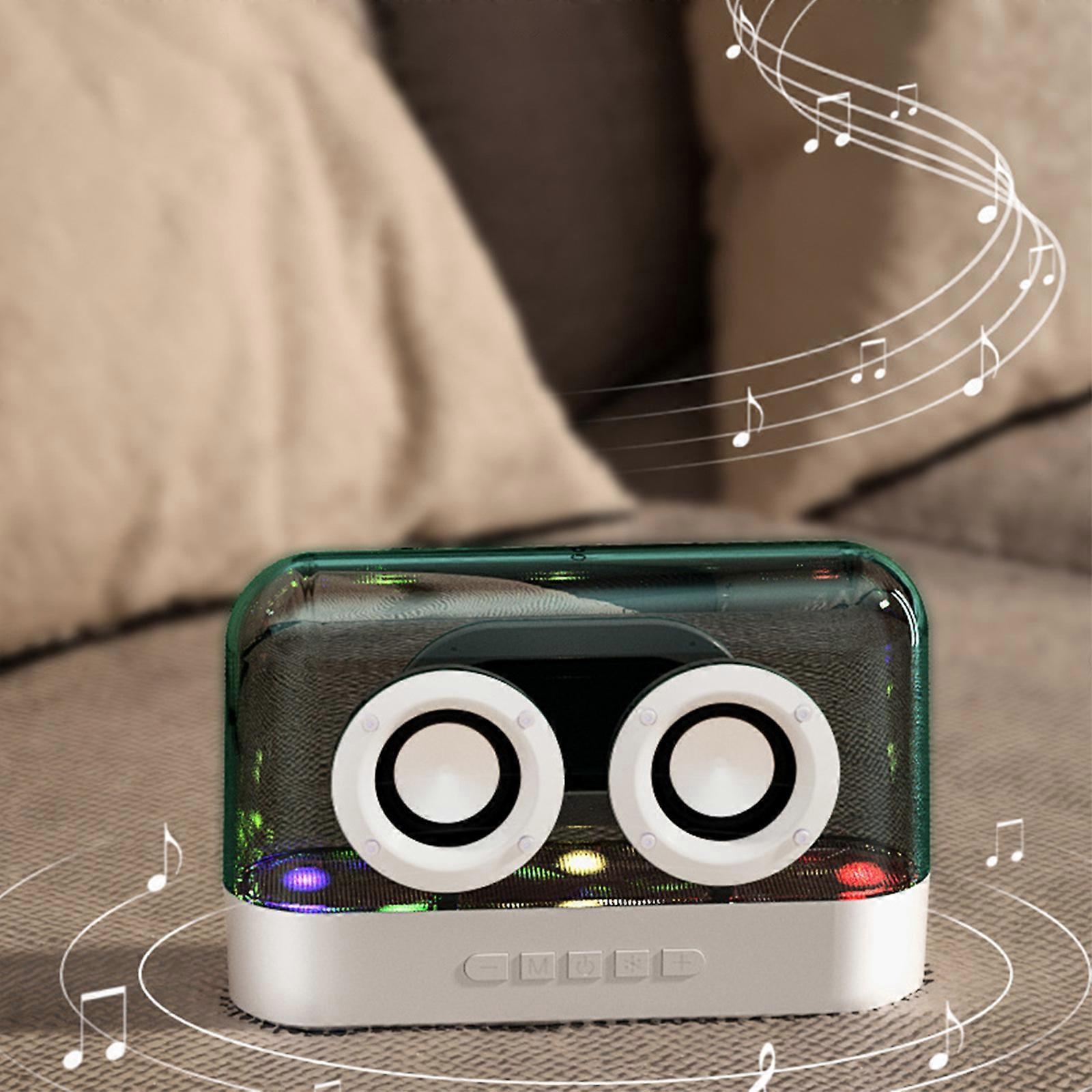 Portable Speaker,Lights Bluetooth Speaker Multi-Color Changing , LED Speakers, Stereo Pairing, Built-in Mic, Radio