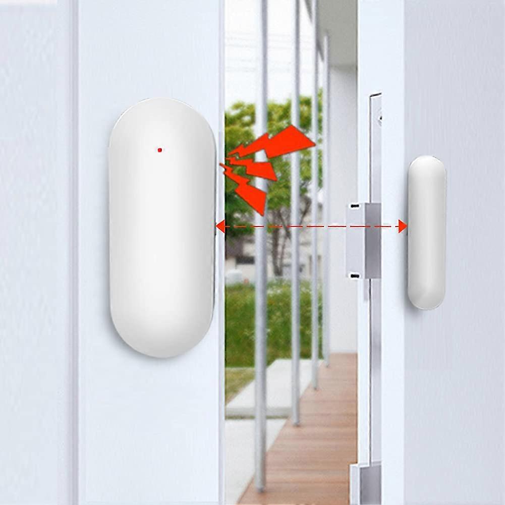 Wireless Home Alarm Kit, WiFi Door Window Sensor, Smart Door Status Detection, P @