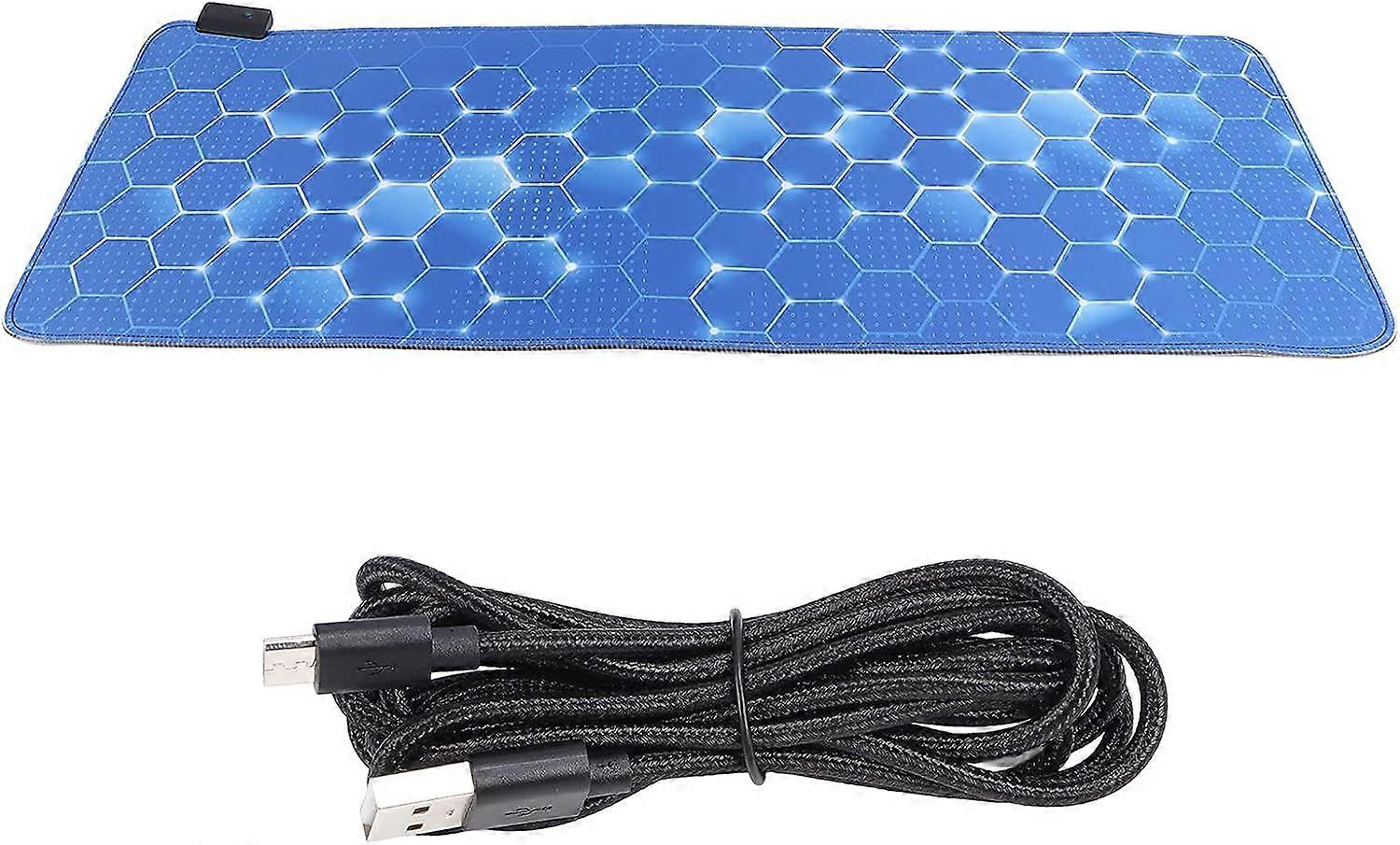 RGB LED Mouse Pad, 2 Brightness Levels, Large Extended 31.5x11.8in Gaming Mouse Pad for Computer, Home & Office