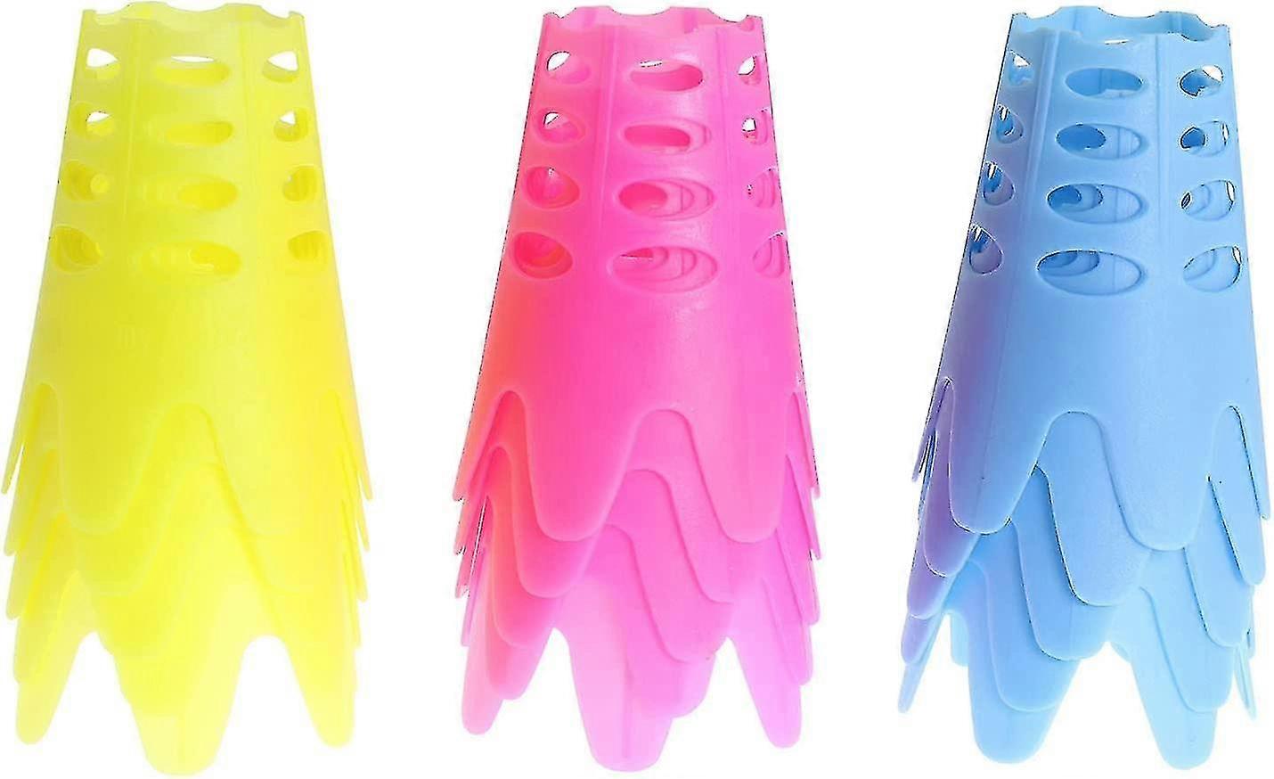 جولف حصيرة المحملات البلاستيكية الغولف محاكاة المحملات لشتاء العشب والقيادة المدى التدريب المنزلي الغولف المحملات أدوات (الأزرق + الوردي + الأصفر) (15pcs)