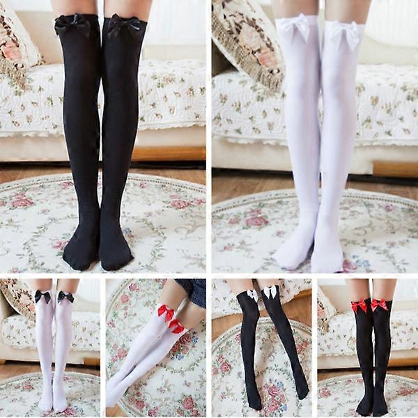 High Socks Stockings Tights with Bows Thigh Women's Fashion