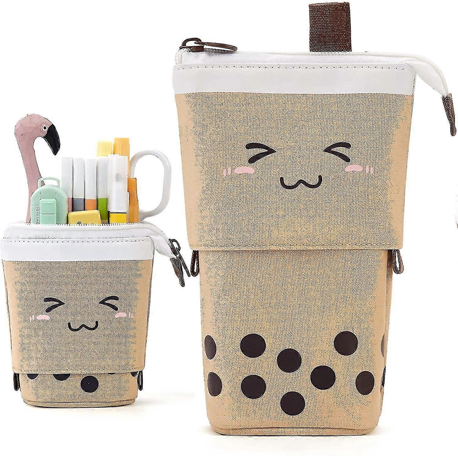 حالة قلم رصاص للبنات الفتيان ، منظم القرطاسية حقيبة القلم