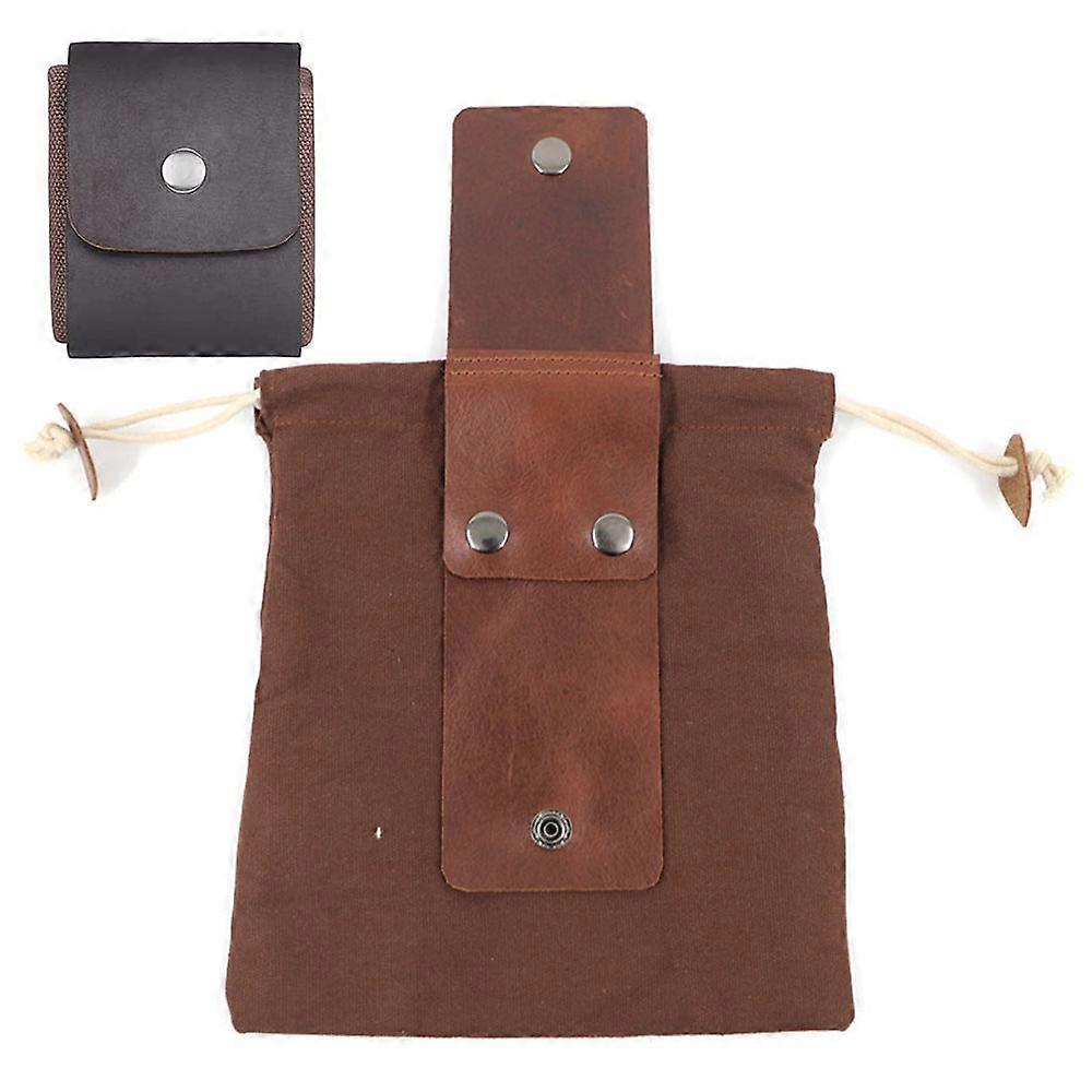 Collapsible Canvas Foraging Pouch, Portable Bag for Hiking, Camping, and More