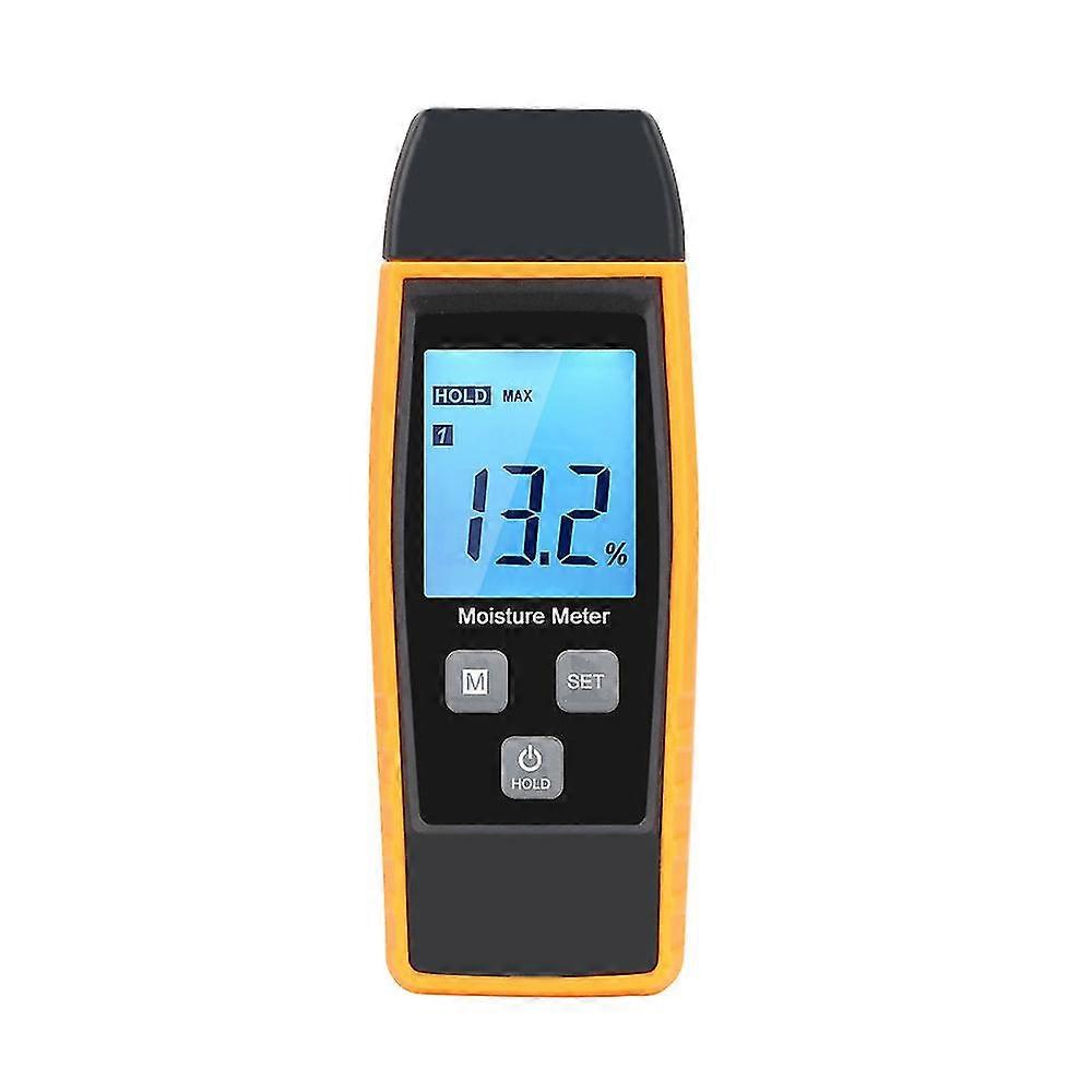 Moisture Tester, Wall Wood Moisture Tester, Detector With Lcd Backlight (yellow)