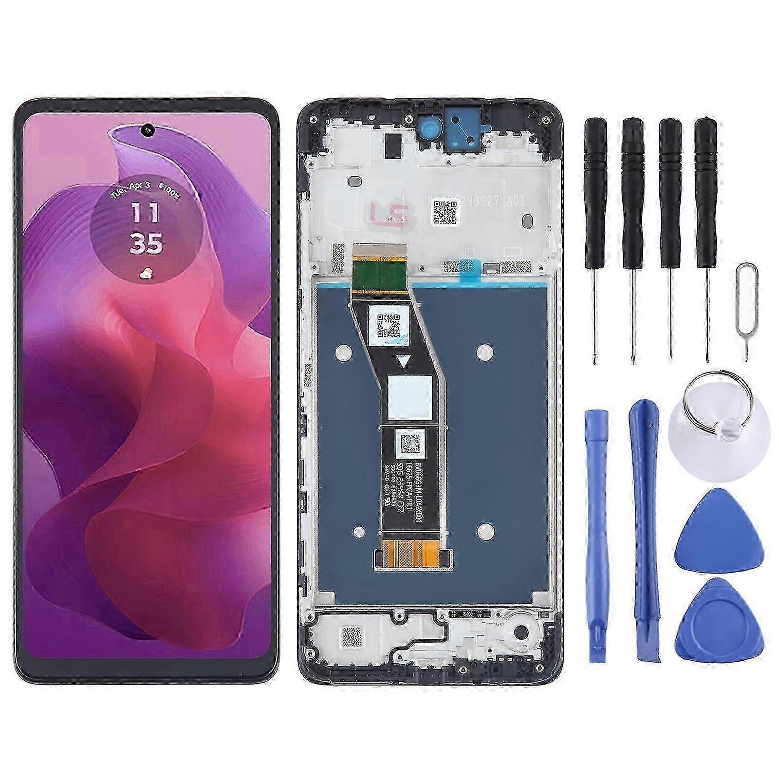LCD Screen with Frame For Motorola Moto G24 Walkbee jkw