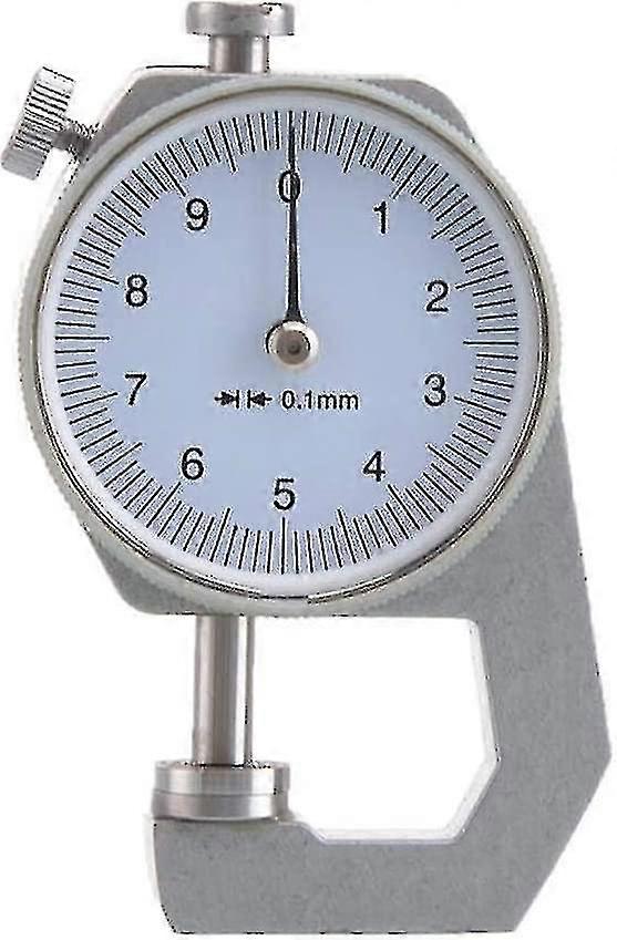 Digital Thickness Gauge, Round Dial, 0.1mm, Accuracy For Paper, Leather, Sheet Metal