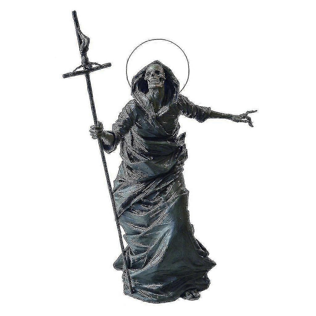 الموت الهيكل العظمي تماثيل الراتنج الحرف النحت حديقة المنزل فناء الديكور لساحة هالوين حزب الجمجمة الحلي