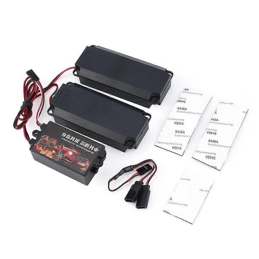 Second Generation Cool Throttle Linkage Groups Engine Sound Simulator with 1/2 Speakers for RC Sports Car Model Vehicle