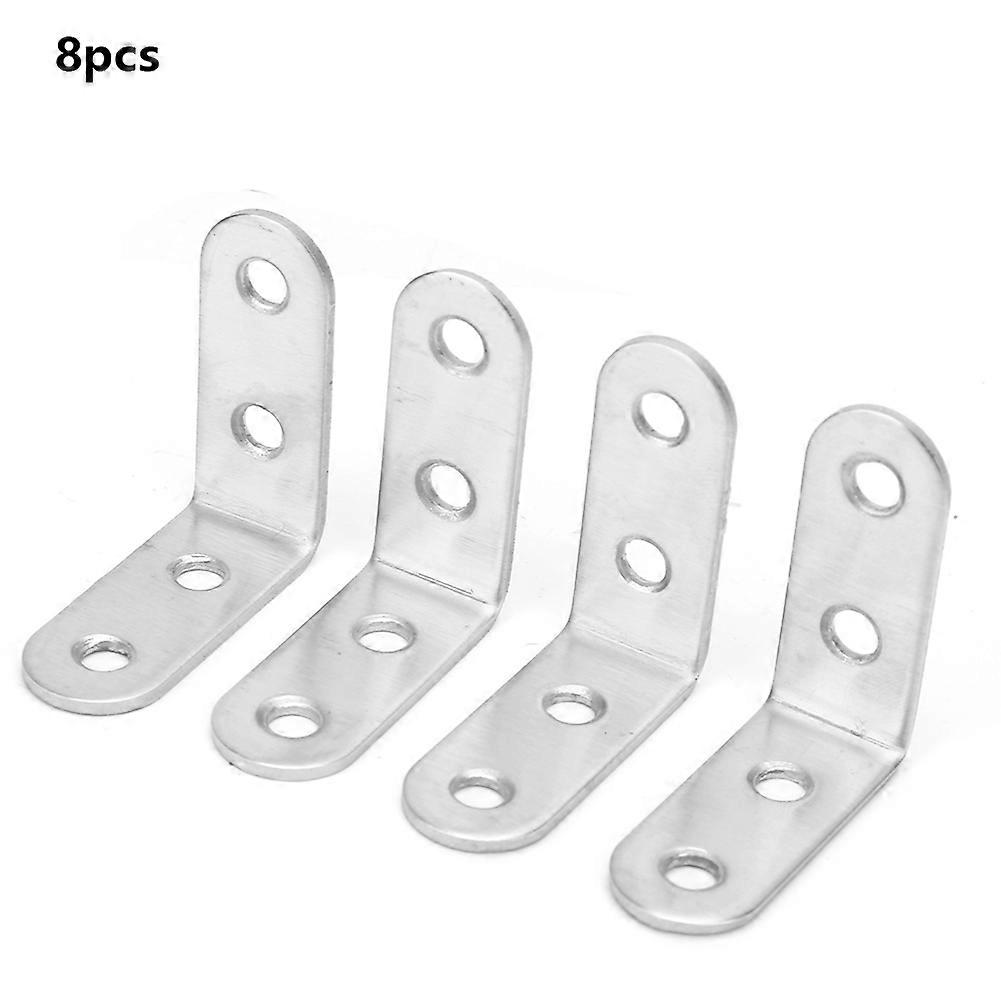 Stainless Steel Corner Code Bracket 90 Degrees Right Angle Connector 8pcs