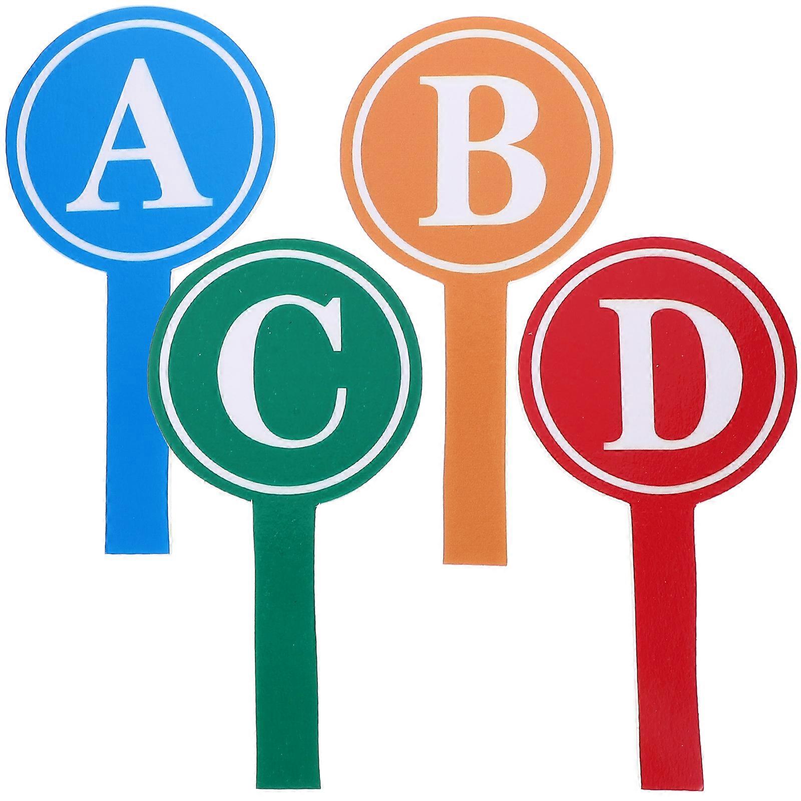 4Pcs Single Blank Scoreboards Handheld Scoreboards Dry Erase Paddles Single Sided Whiteboards