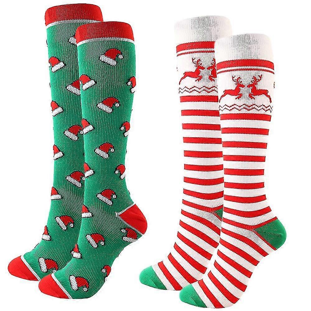 Knee high Christmas socks -interesting holiday socks