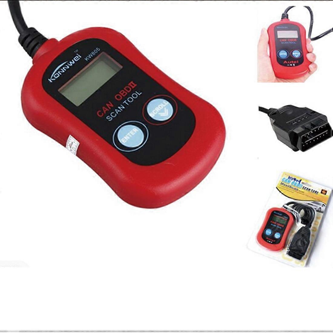 Car Diagnostic Tool KONNWEI KW805 Code Scanner Fault Reader CAN OBD2 OBD II EOBD ENGINE MANAGEMENT