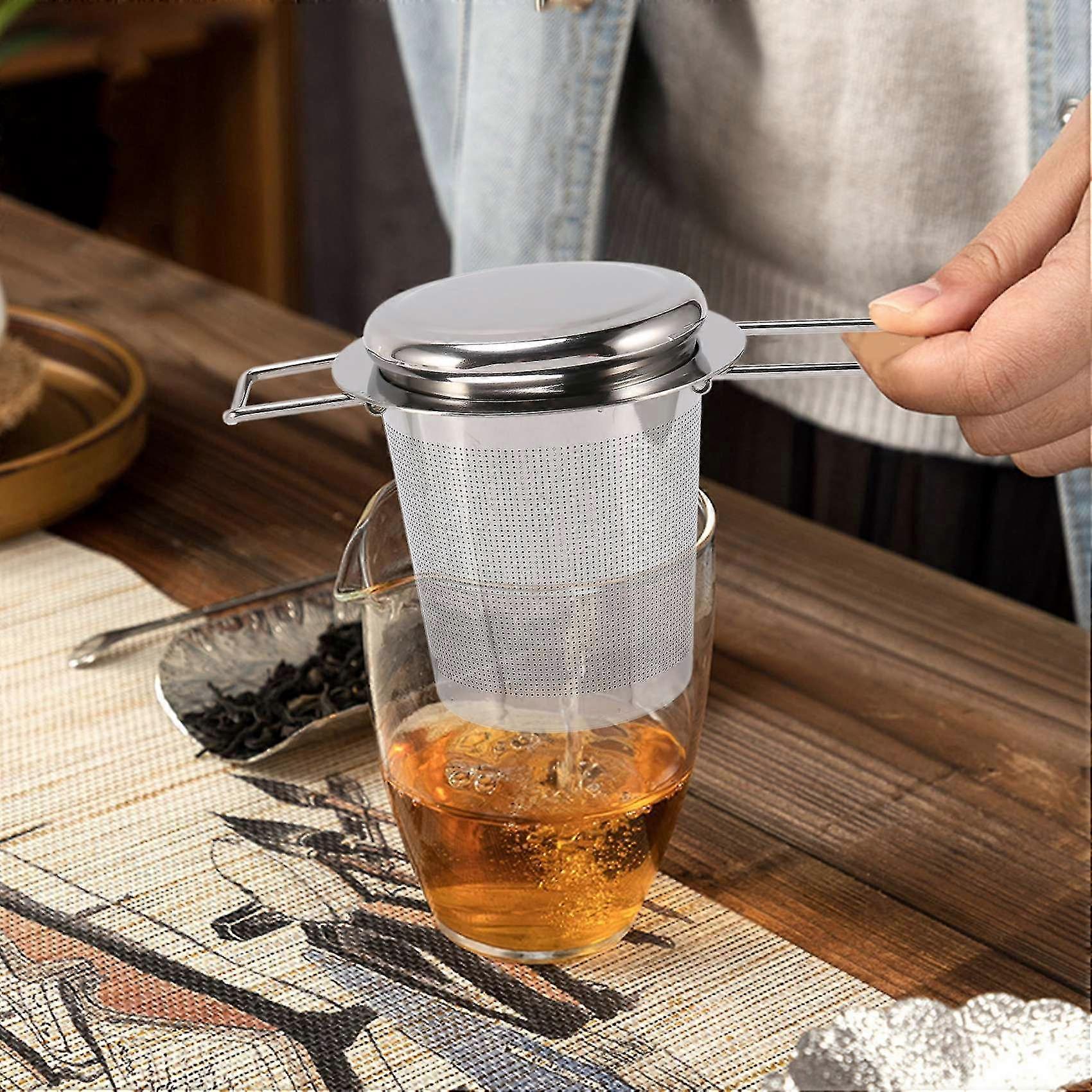 Tea Diffuser Suitable For Loose Tea Stainless Steel Teapot Capacity Perfect Size Double Handle Tea