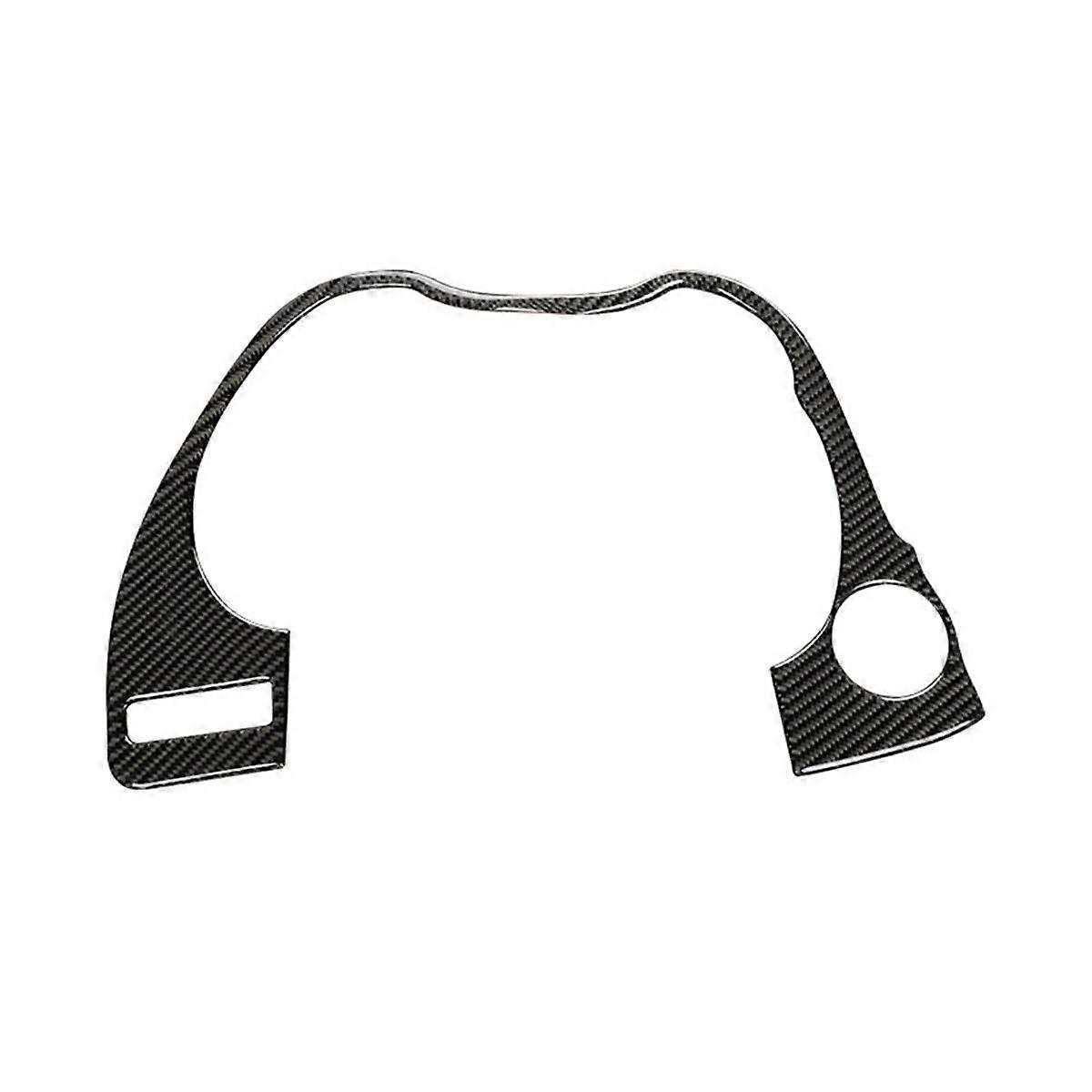 Car Carbon Fiber Interior Dashboard Frame Cover Trim for Q50 Q60 2014-2019 Instrument Panel