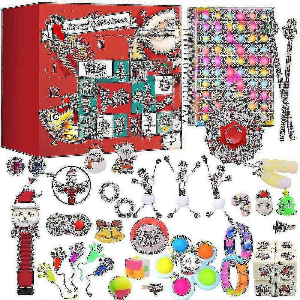 Christmas Blind Box Children's Party Gift Decompression Gyro Snowman Countdown Calen @bugu