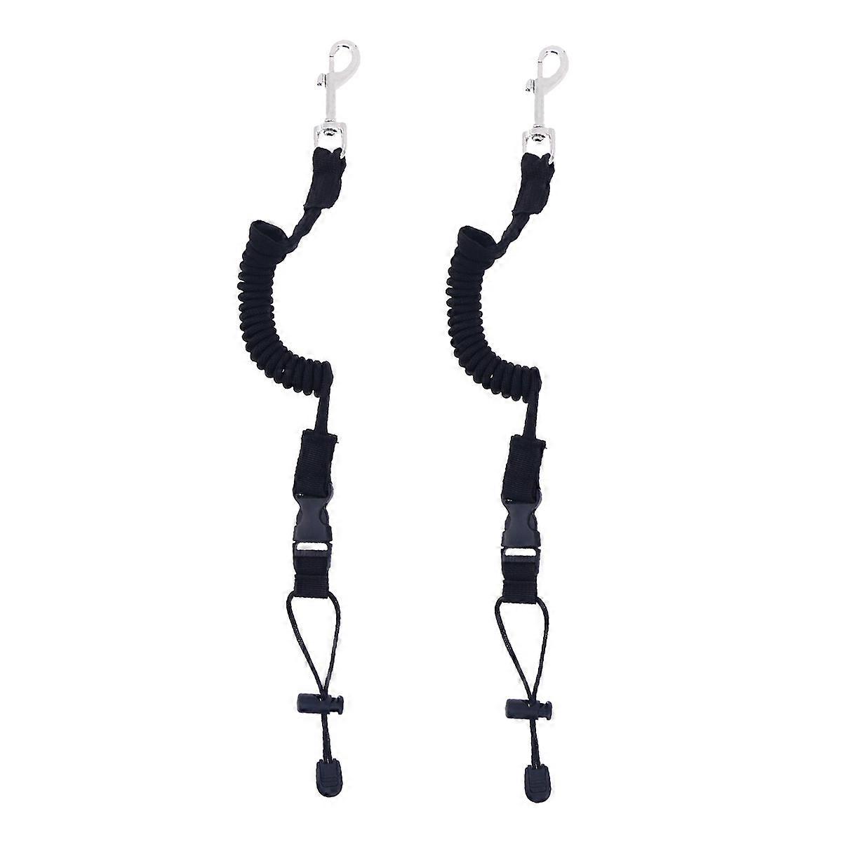 2 Pcs Surfboard Leash Elastic Paddle Leash Kayak Leash Fishing Poles Leash Kayak Rod Leash