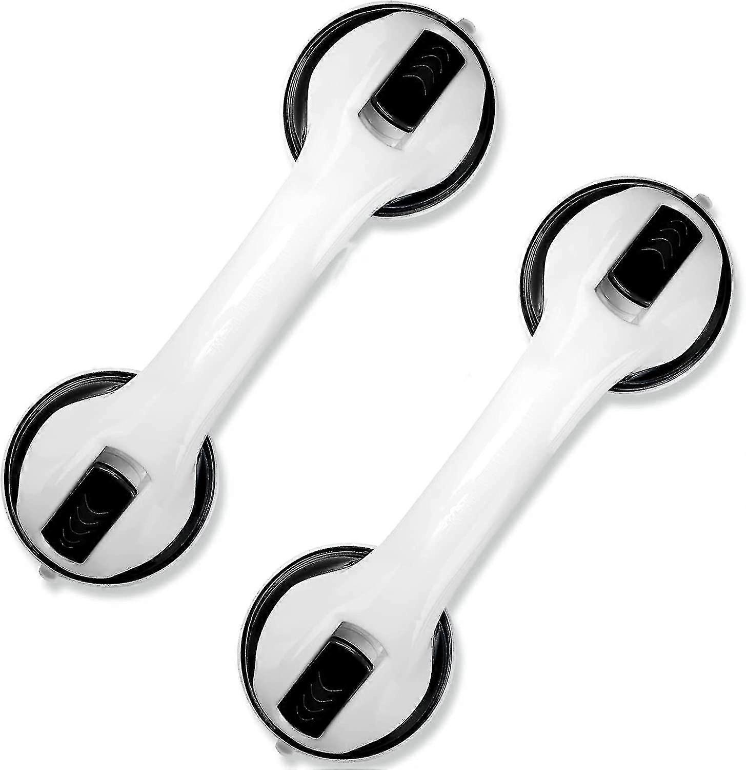 2023 New 2-pack Of 12" Bathroom Grab Bars Shower Handle With Strong Suction Cup
