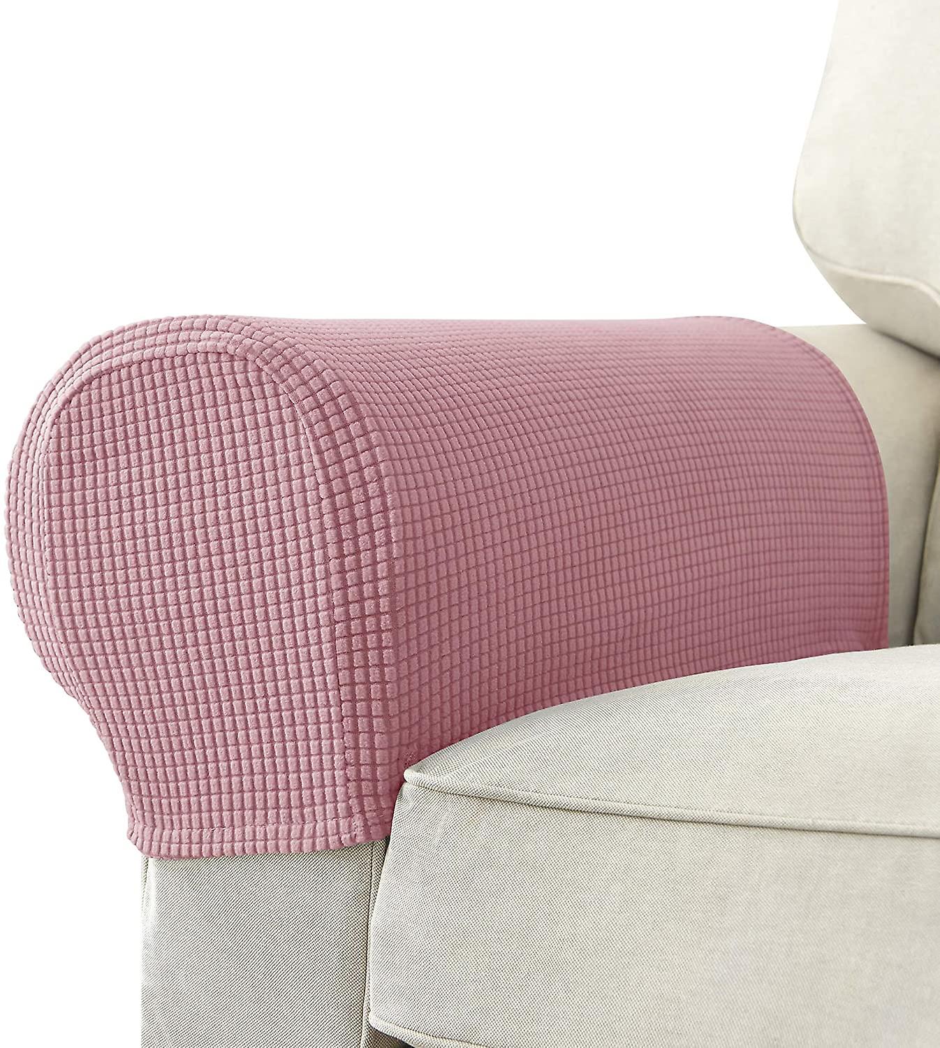 2pcs Jacquard Stretch Sofá Sillón Cubierta Muebles antideslizantes