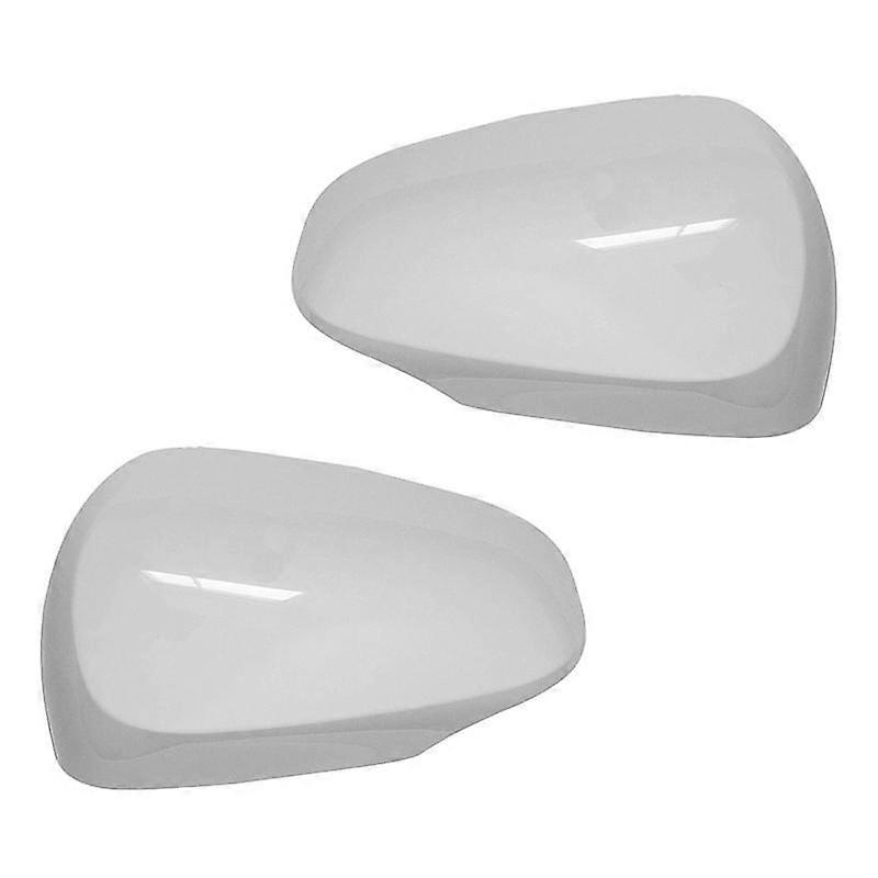 Car Door Mirror Side Rear View Mirror Cover Mirror Cap for Prius C Aqua Axio Premio Allion 2012-2018 White