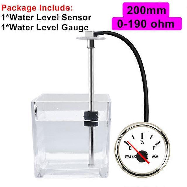 Water Level Sensor 100mm 125mm 150mm 225mm 275mm 0-190ohm Water Level Gauge with Sensors Fuel Sender Unit For Car Boat 12V/24V