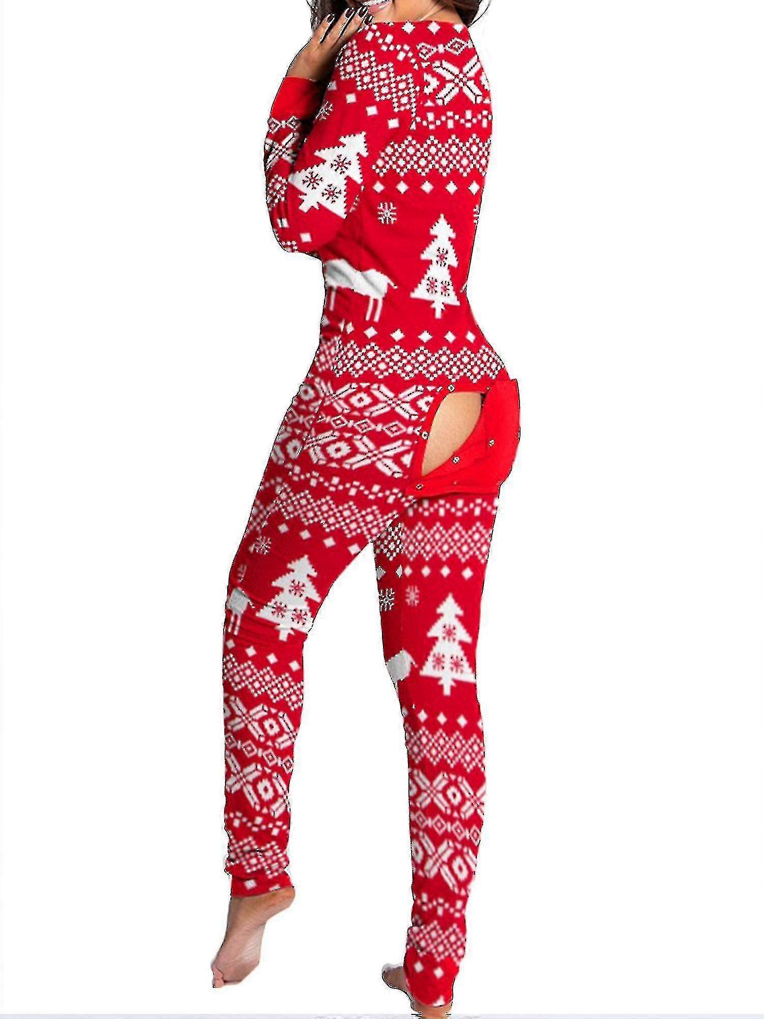 Venalisa المرأة الحيوان بيجامة قطعة واحدة عيد الميلاد bodysuit jumpsuit ملابس النوم طويلة الأكمام