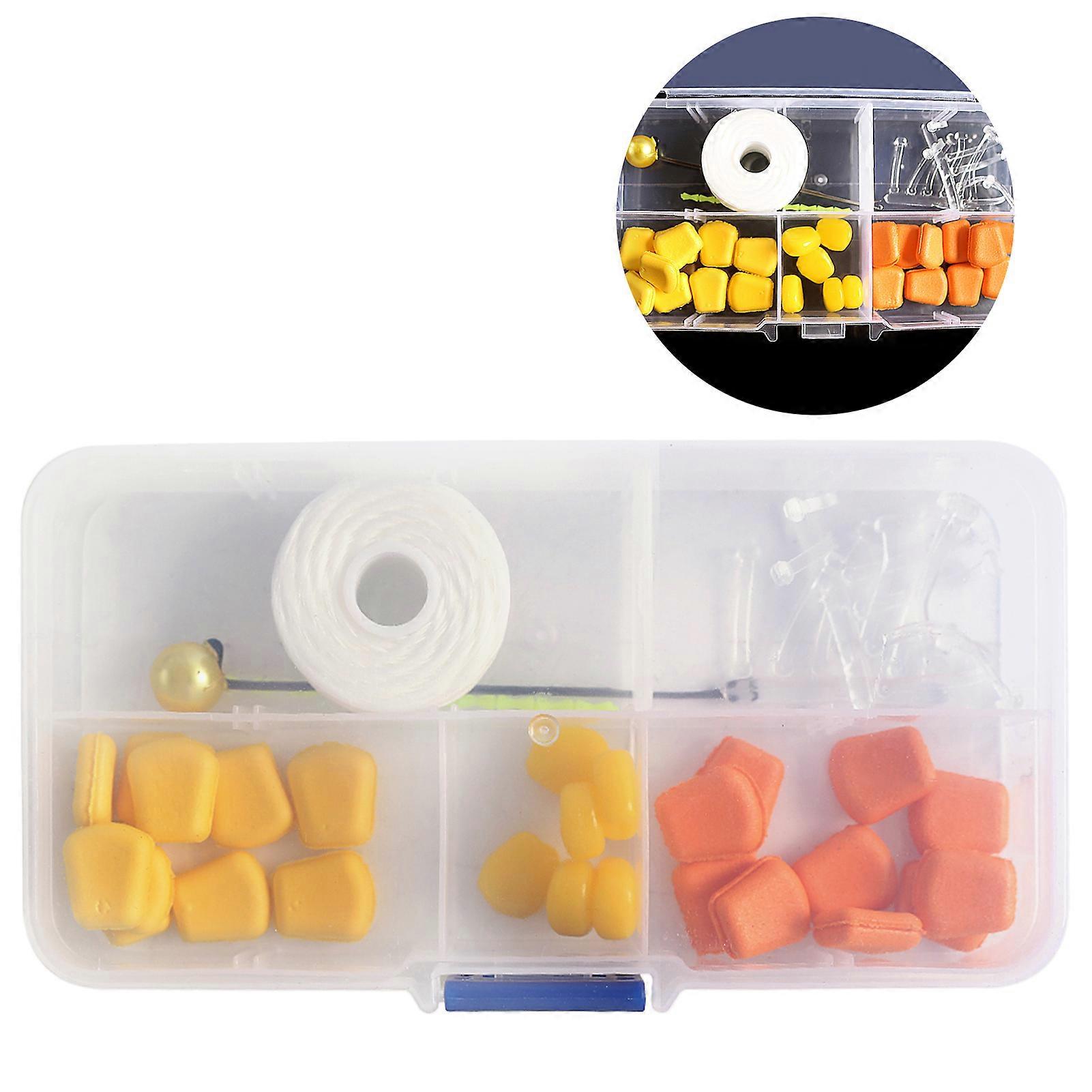 87 قطعة سمك الشبوط صيد مجموعة الصيد العائمة العصي محددات مواقع إغراء أداة تزوير حلقات مطاطية مع صندوق تخزين