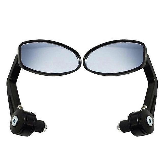 1 Pair Universal Motorcycle Handle Bar End Rearview Side Mirrors Replacement Accessories