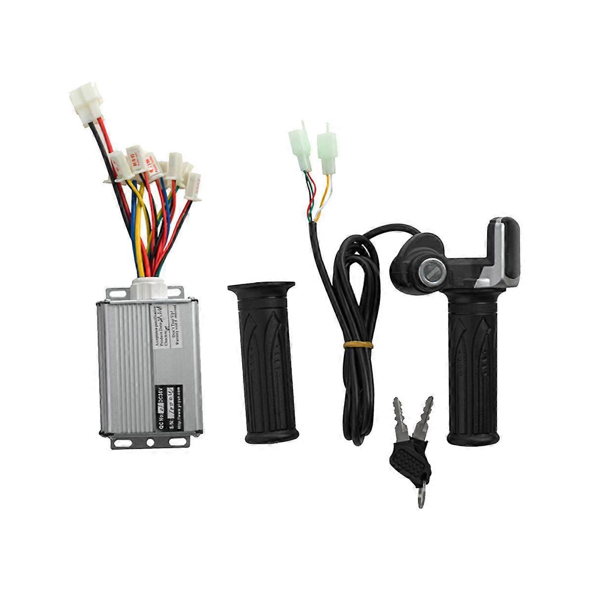 48V 1000W Electric Scooter Brushed Controller Motor+Throttle Twist Grip Kit for Electric Scooter Bi