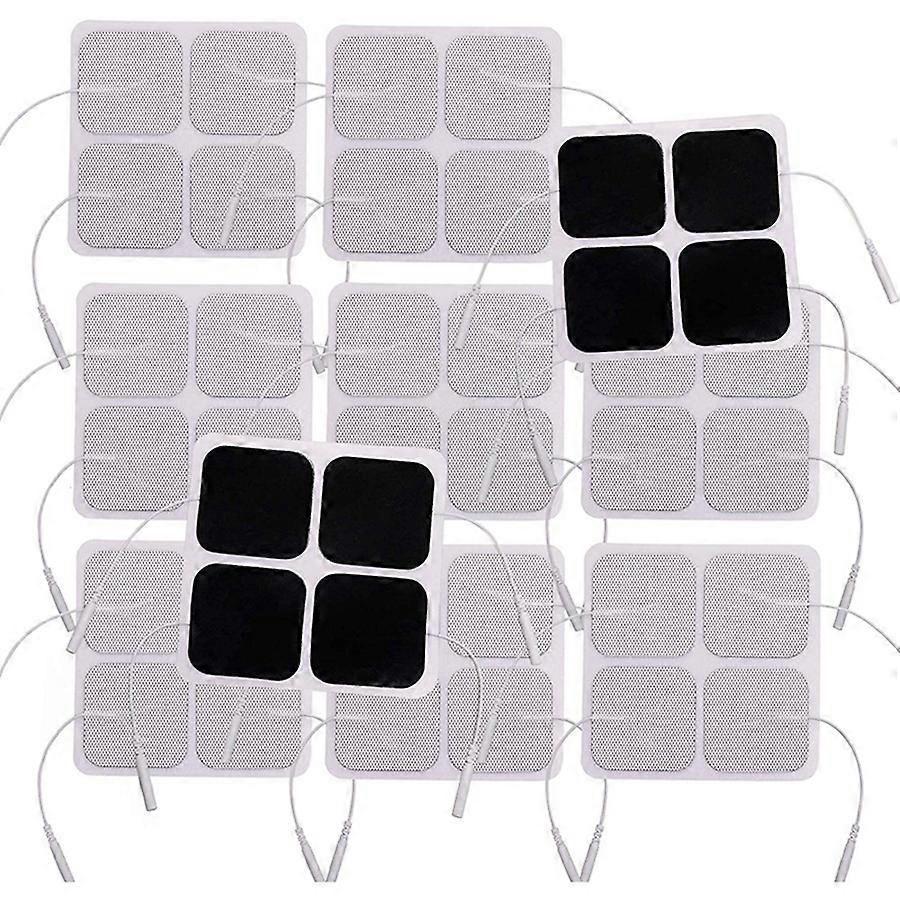 40pcs TENS Unit Pads, 2X2 Electrodes for Muscle Stimulator Electrotherapy Pads