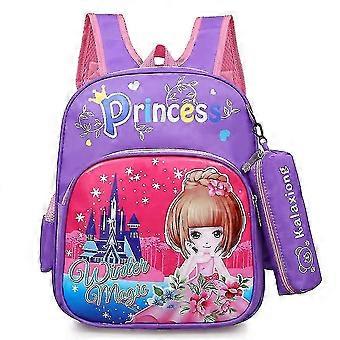 Mochila de Desenho Animado KINZON, Mochila Escolar, Mochila de Desenho Animado com Estojo de Lápis Destacável Correspondente, Grande E