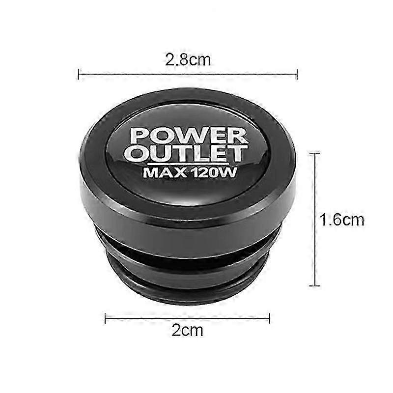 ユニバーサルカーライタープラグカバー防塵耐衝撃電気火災ミサイルボタン車の装飾キャップスイッチ金属アクセサリー