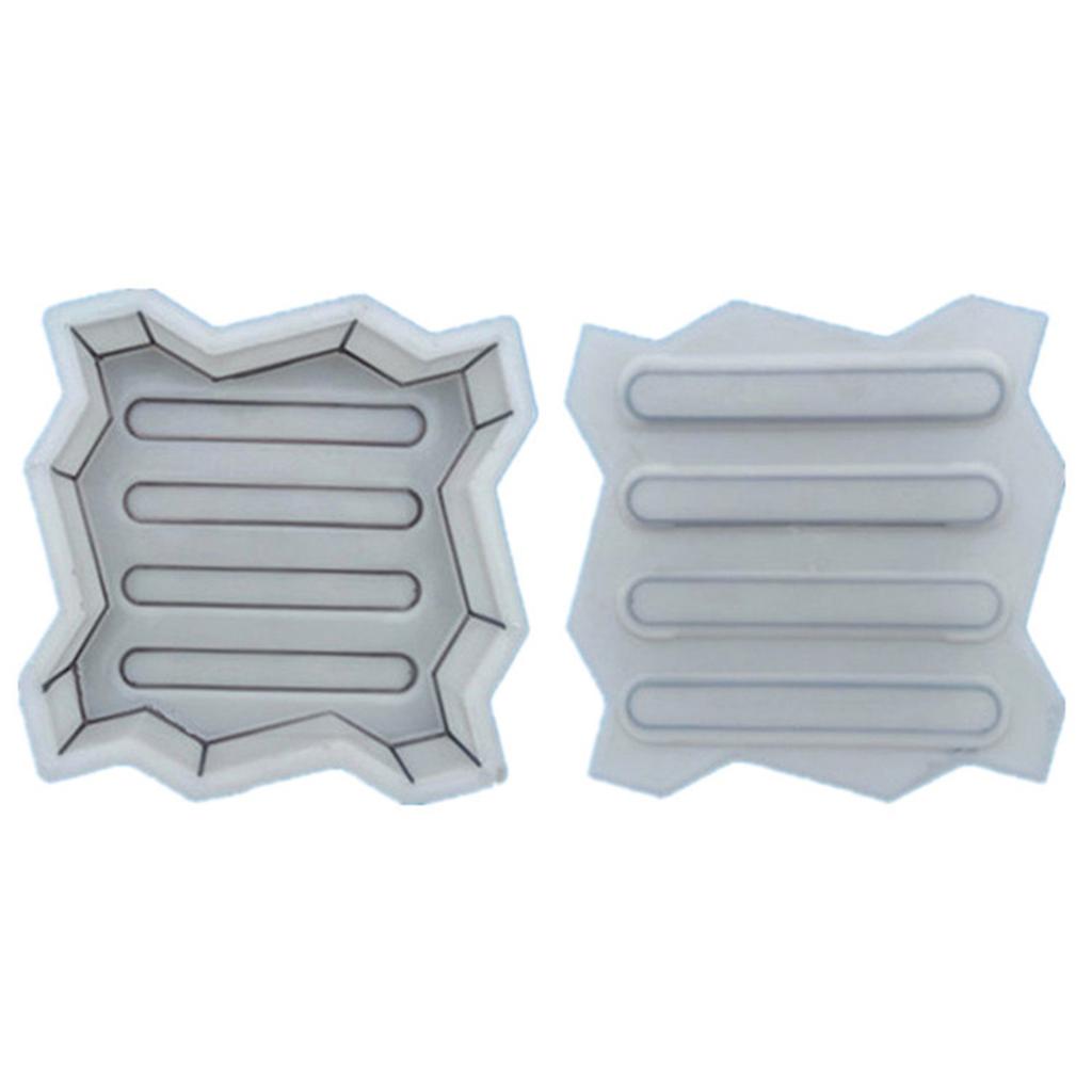 Moule à Pavés En Béton Réutilisable - Format 42x28x8 Cm - Pour Créer Allée Jardin, Terrasse Soi-Même - Bricolage Extérieur