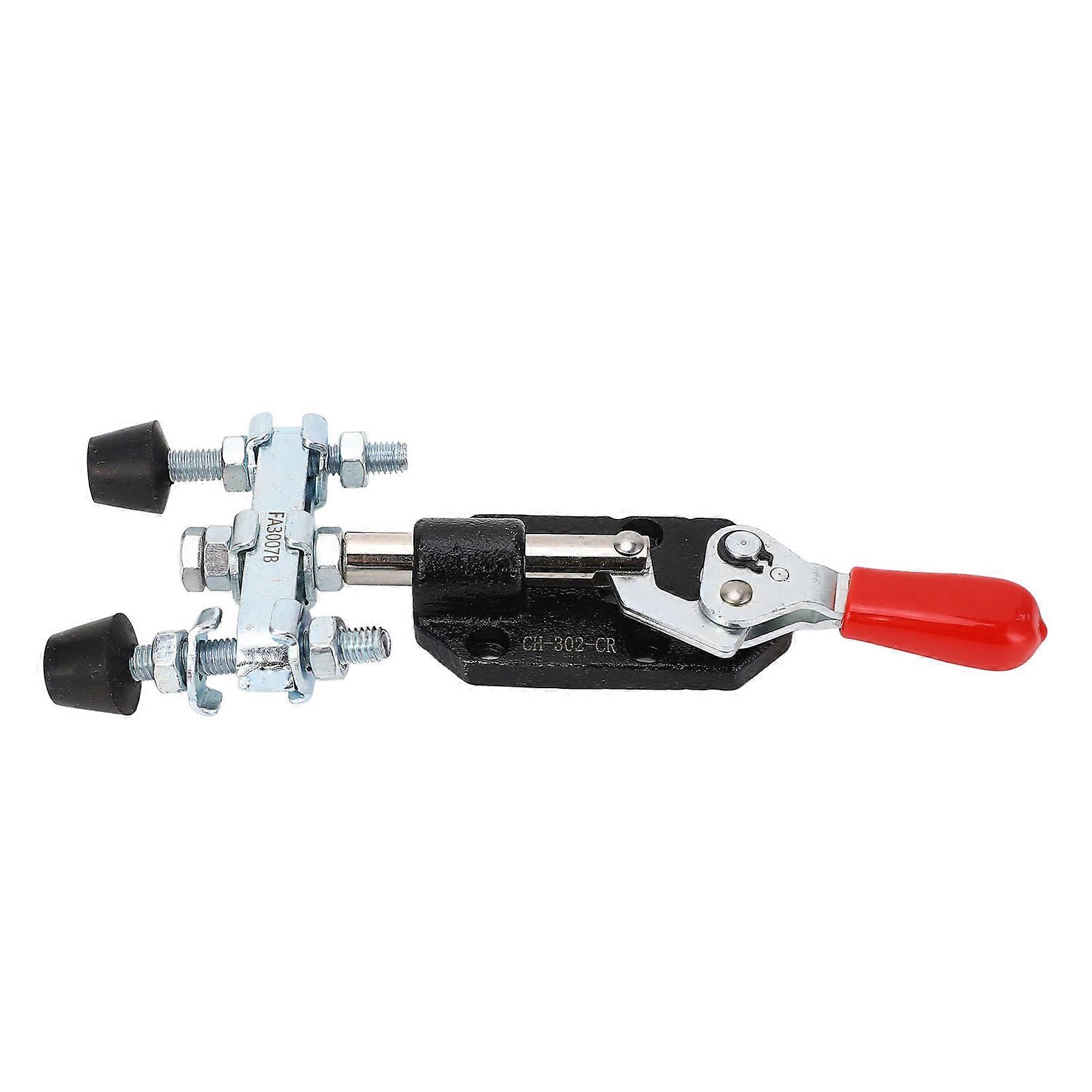 Plunger Stroke Push Pull Clamp Double Head Quick Release Toggle Clamp Fixing Fixture 90kg Holding Capacity 20mm Stroke