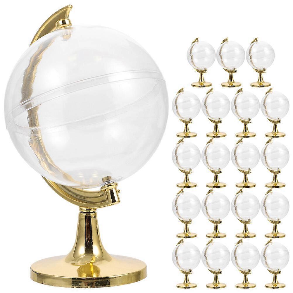 20stk Globe Shape slikkasser Bryllup gavesager Sød emballage Containere Party favoriserer